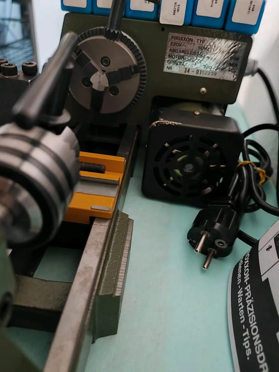 Proxxon PD 210 Lathe Machine Like New Full Kit - Image 4