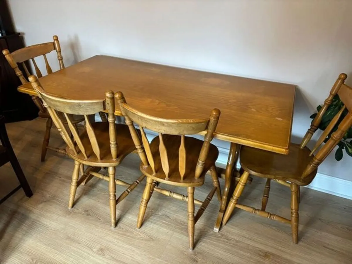Kitchen Table And Four Chairs - Image 1