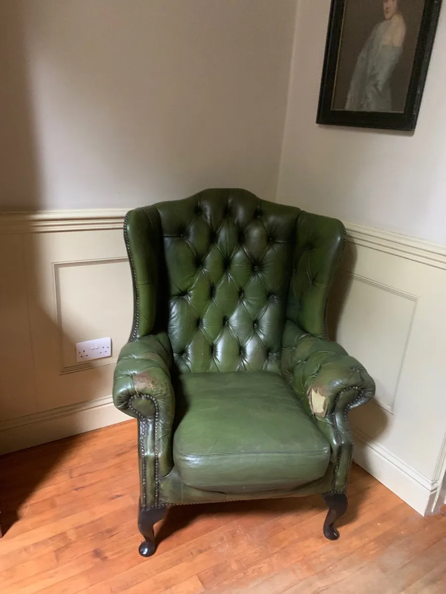 Chesterfield Wingback Chair - Image 1