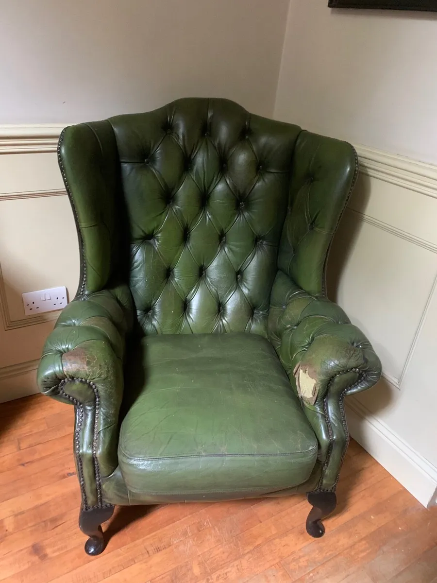 Chesterfield Wingback Chair - Image 3