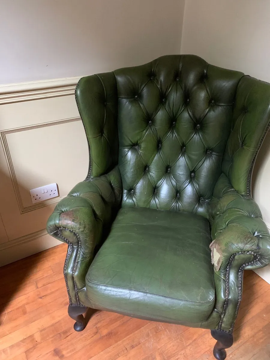 Chesterfield Wingback Chair - Image 4
