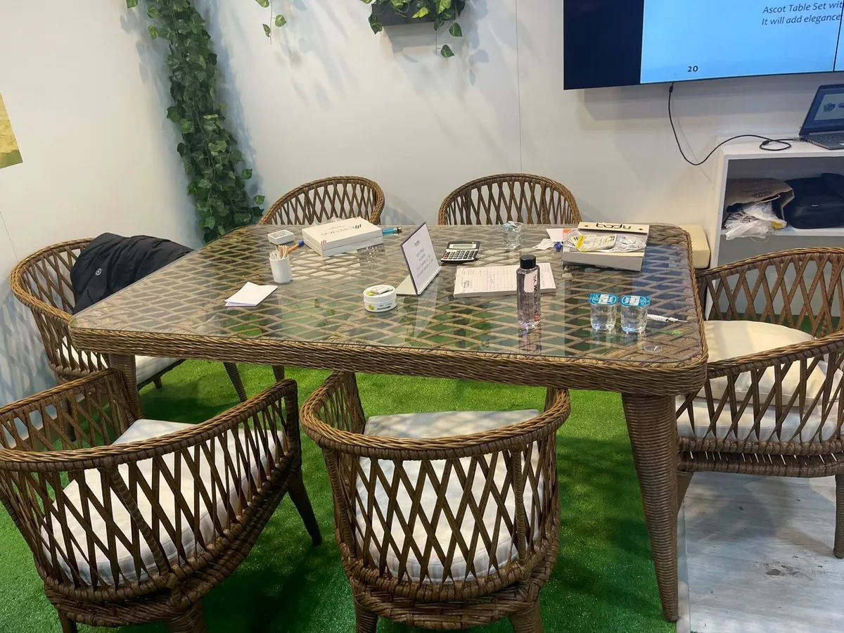 6-seat dining table, garden, outdoor, brand new - Image 2