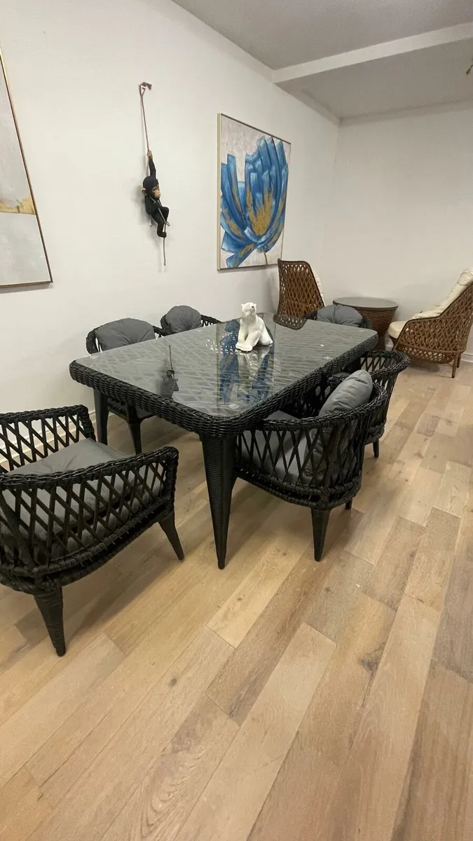 6-seat dining table, garden, outdoor, brand new - Image 4