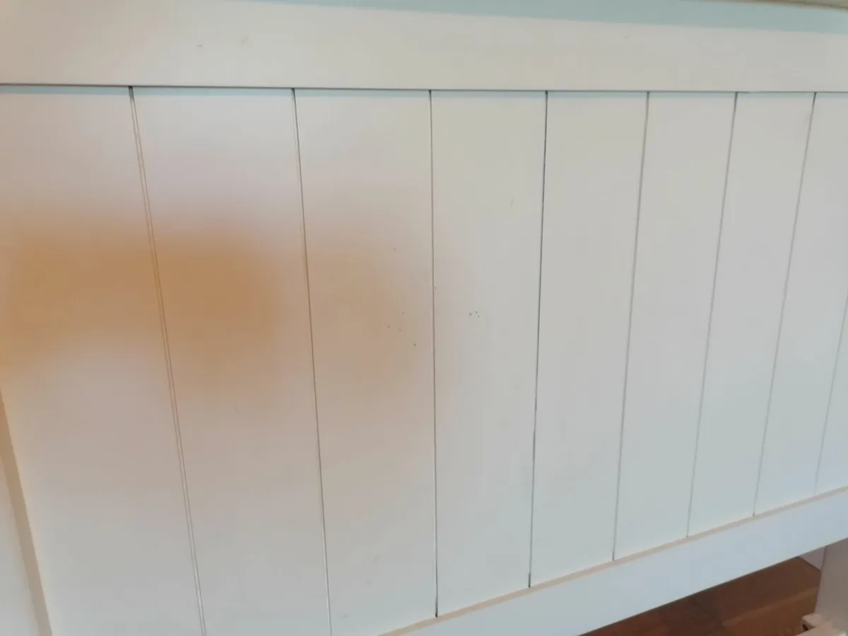 Single bed cream wooden - Image 4
