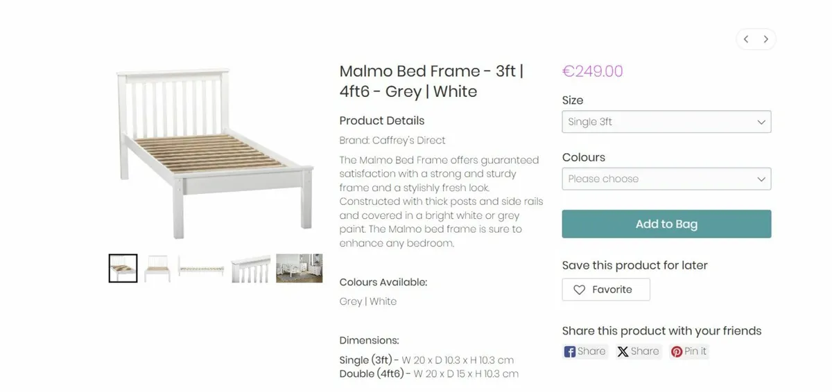 Single Bed Frame