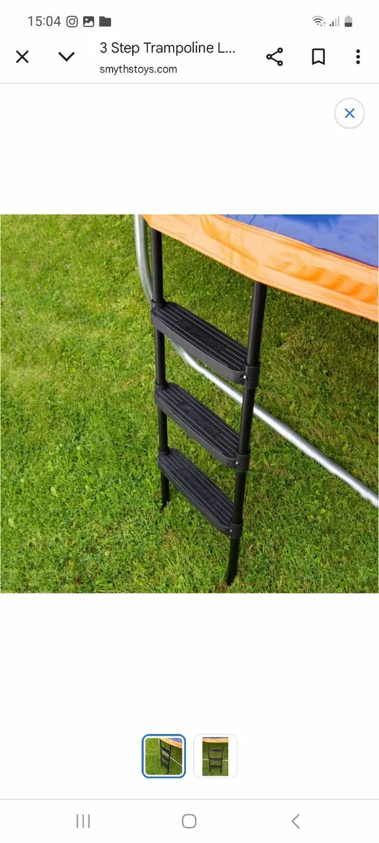 Trampoline slide and ladder - Image 3