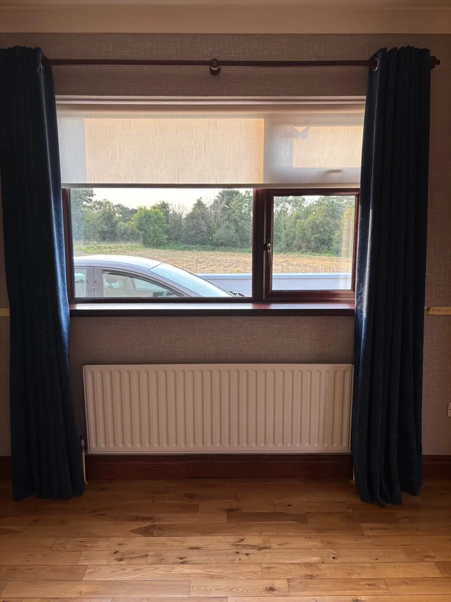 Blue Velvet 90x90inch Curtains - Image 2