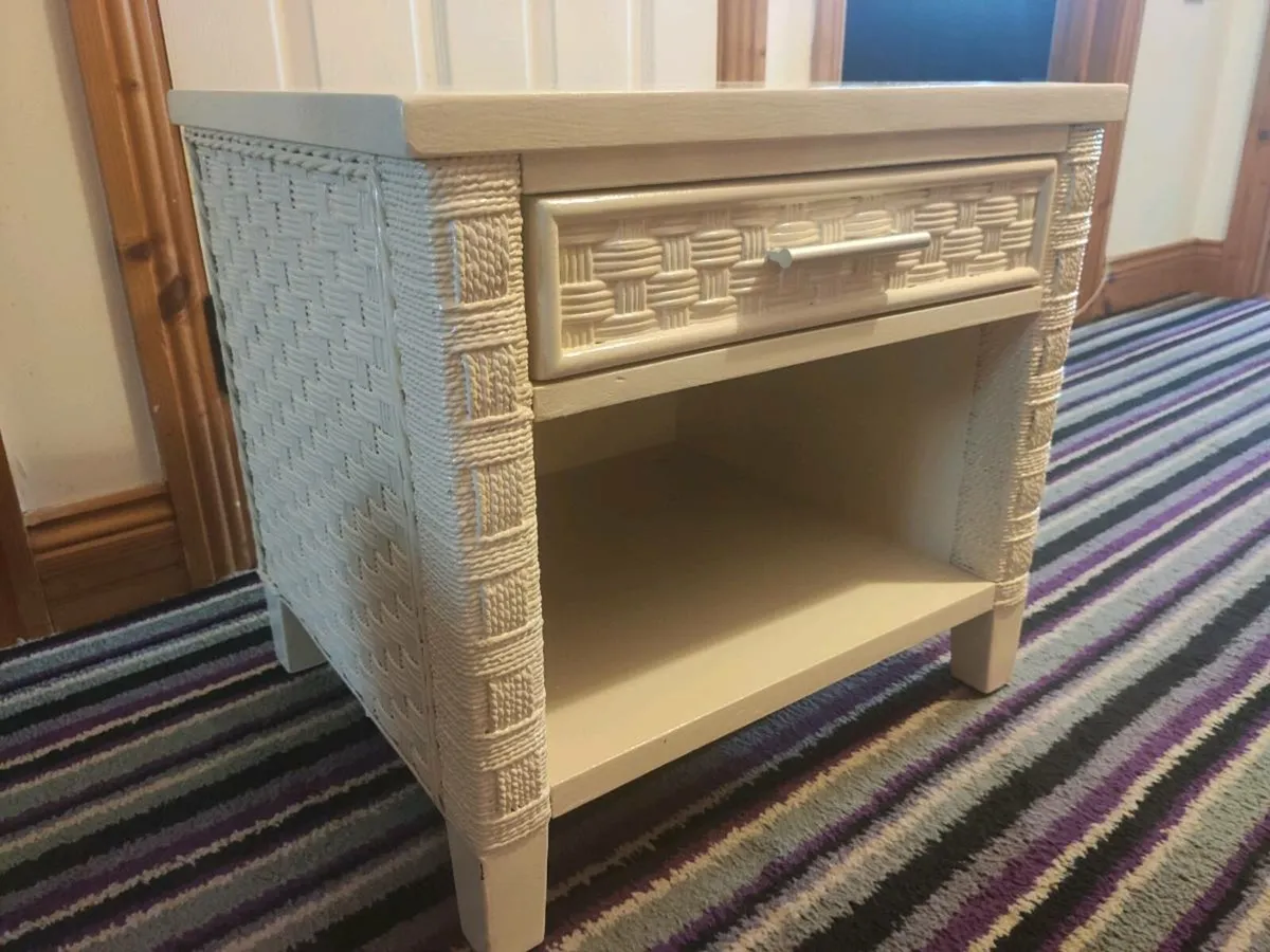 Boho style bedside cabinet - Image 1