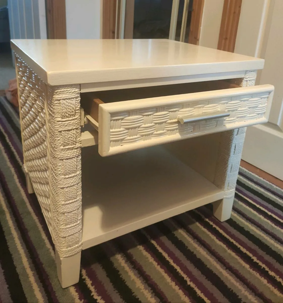 Boho style bedside cabinet - Image 3