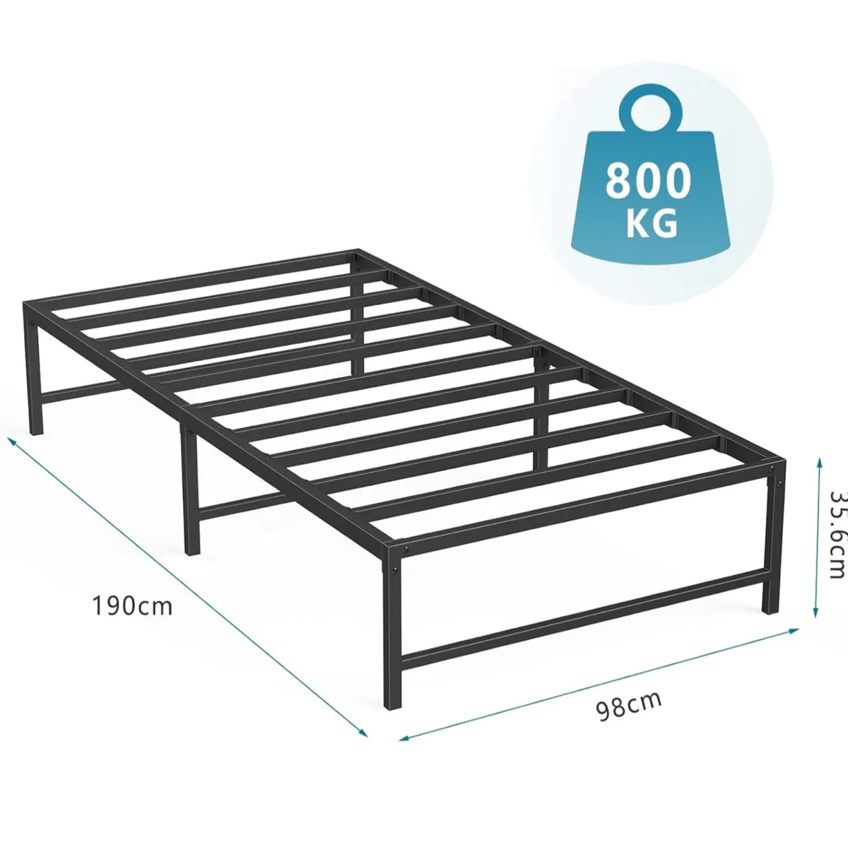 3ft Single Bed Heavy Duty Steel Slats - Image 3