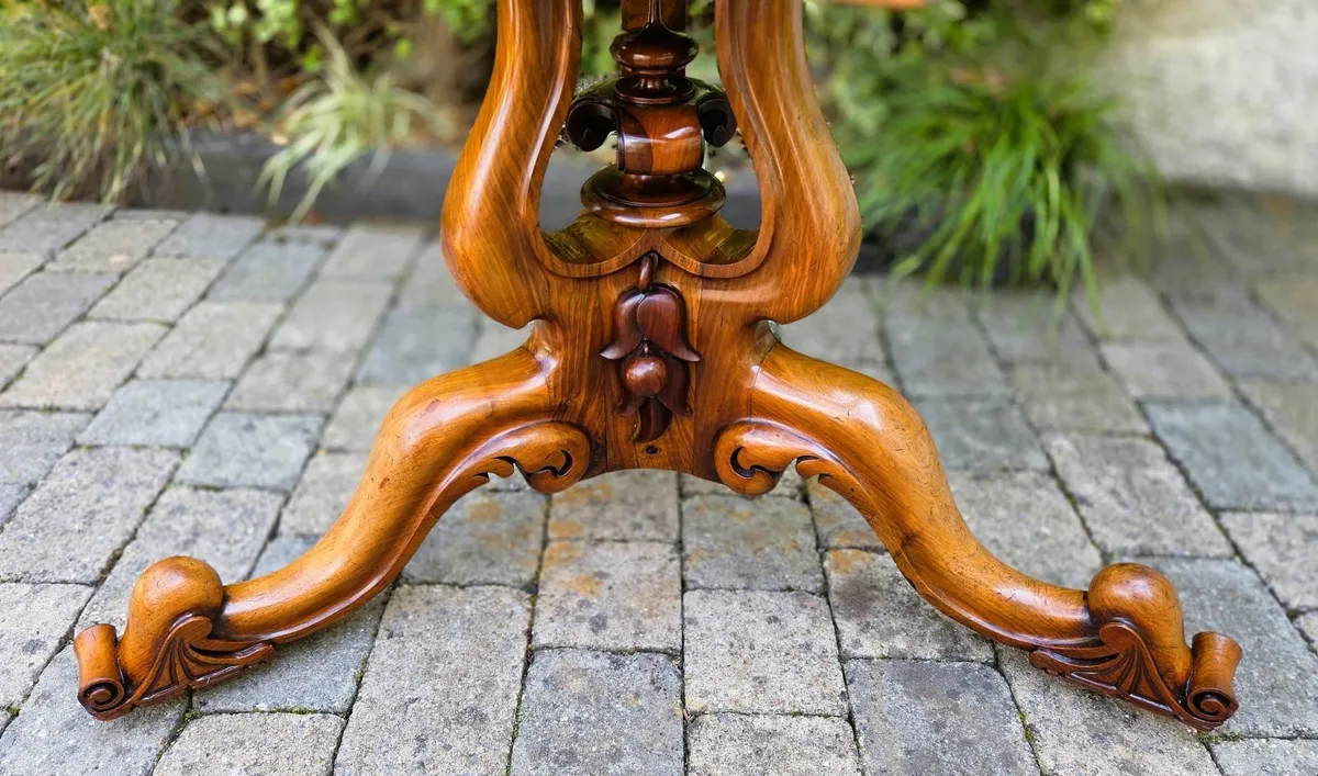 Victorian Oval Dining Table- Circa 1880 - Image 2