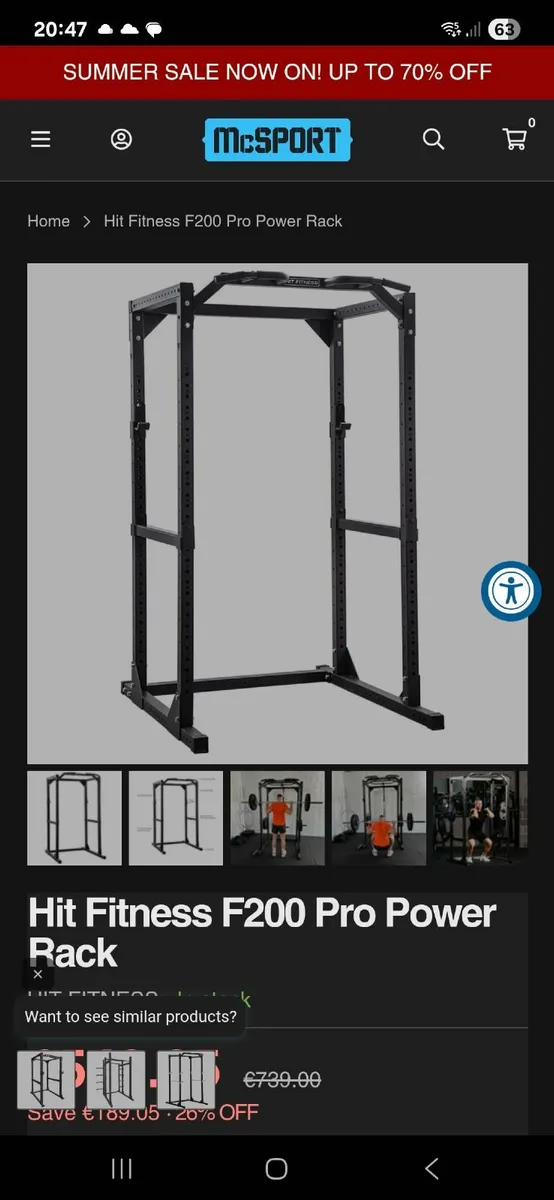 Hit Fitness F200 Pro Power Rack - Image 2