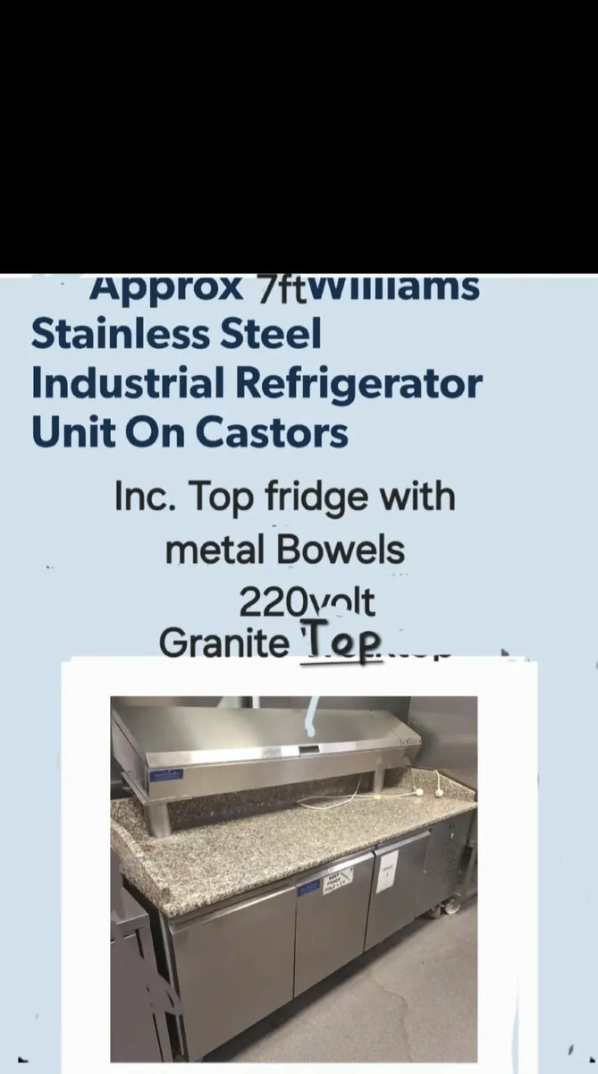 / Pizza Prep Area/Stainless steel Tables/Sinks - Image 1