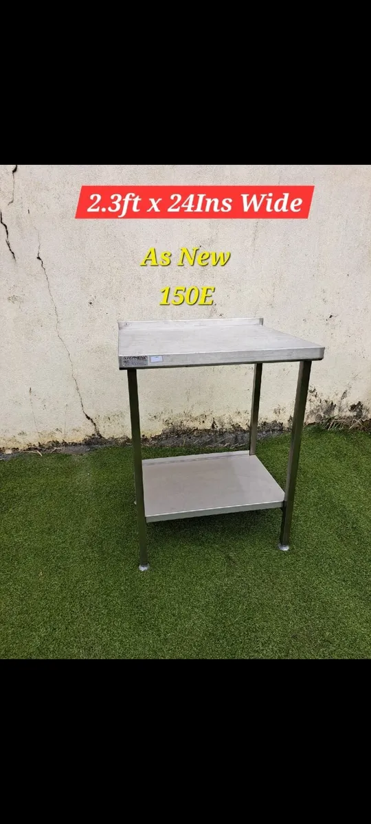 / Pizza Prep Area/Stainless steel Tables/Sinks - Image 4