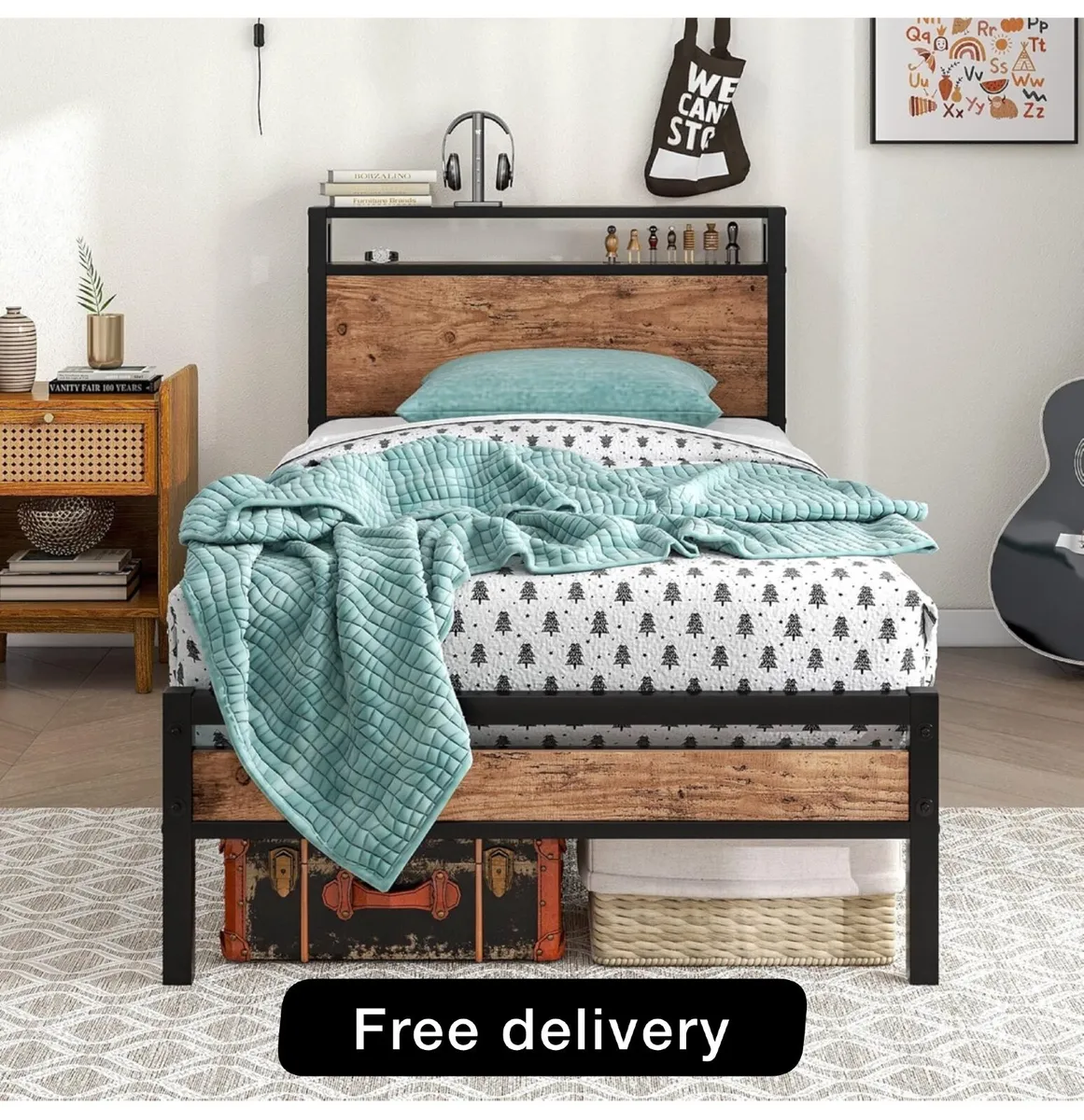 3ft Single Bed Frames Solid Metal Bed Frames - Image 1