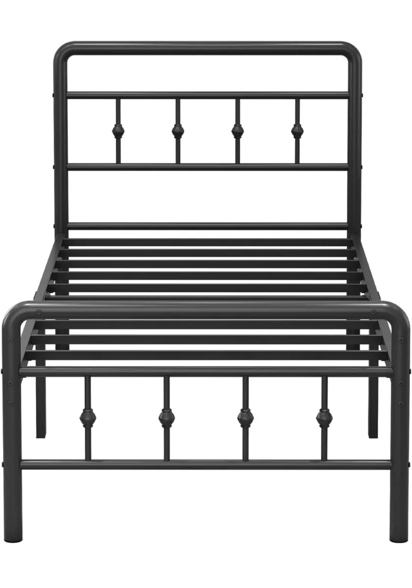 Single Bed Frame 3ft with Headboard and Footboard - Image 2