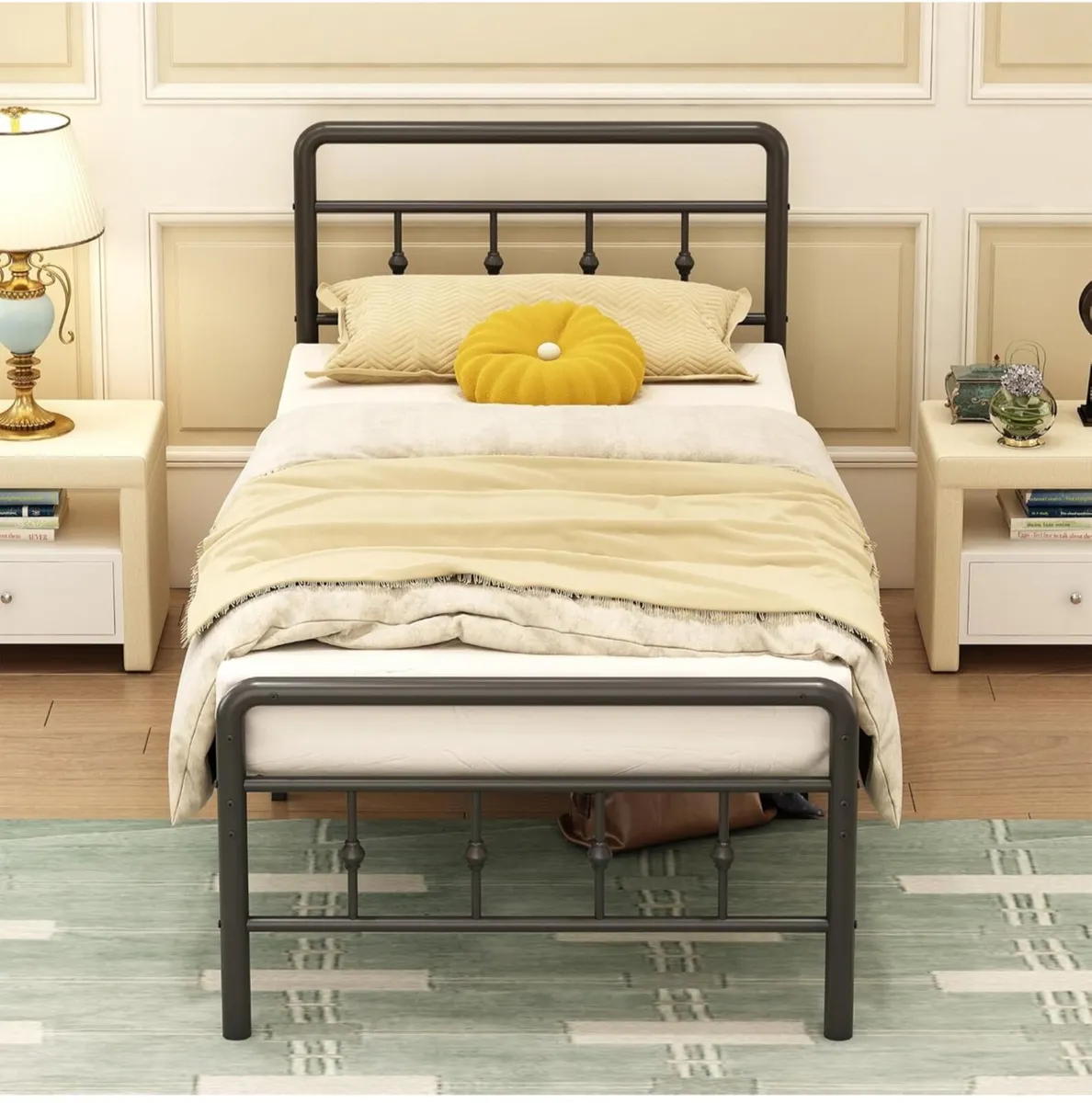 Single Bed Frame 3ft with Headboard and Footboard - Image 1