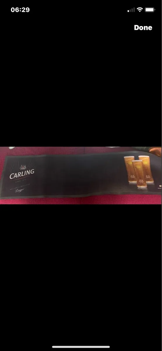 Large Carling Bar Runner/ Drip Mat - Image 2