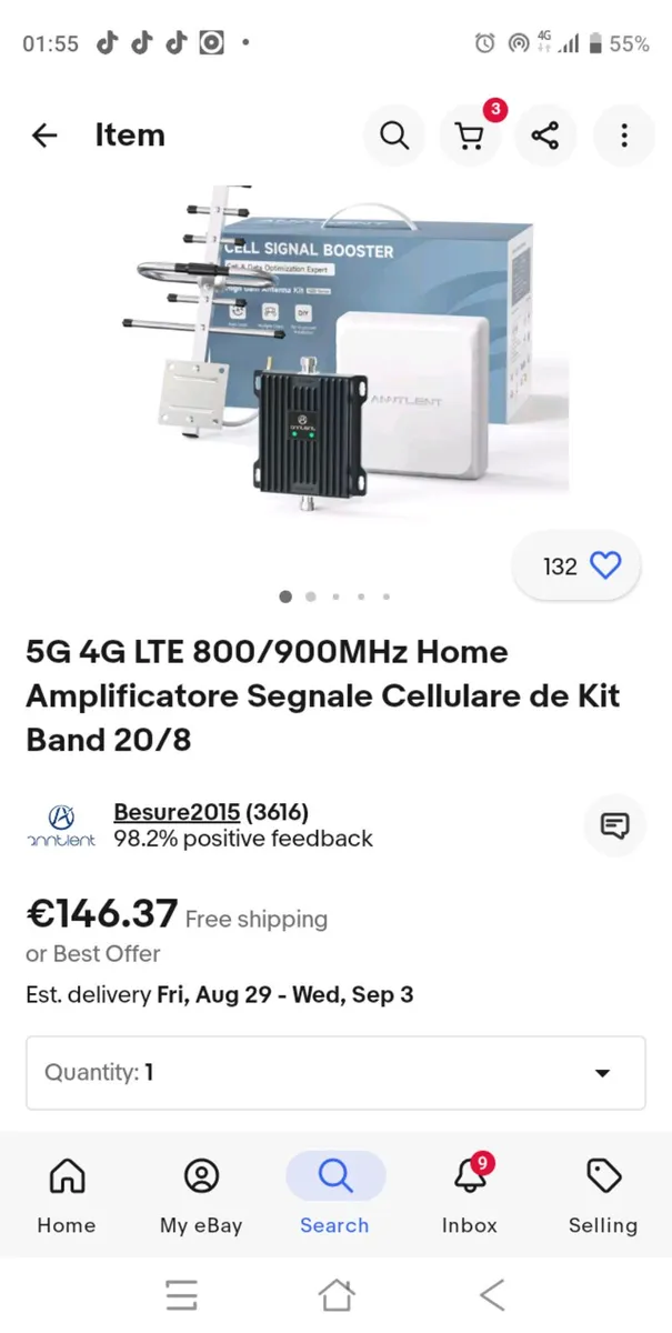 Mobile Signal Booster 5G 4G LTE 800/900MHz - Image 3