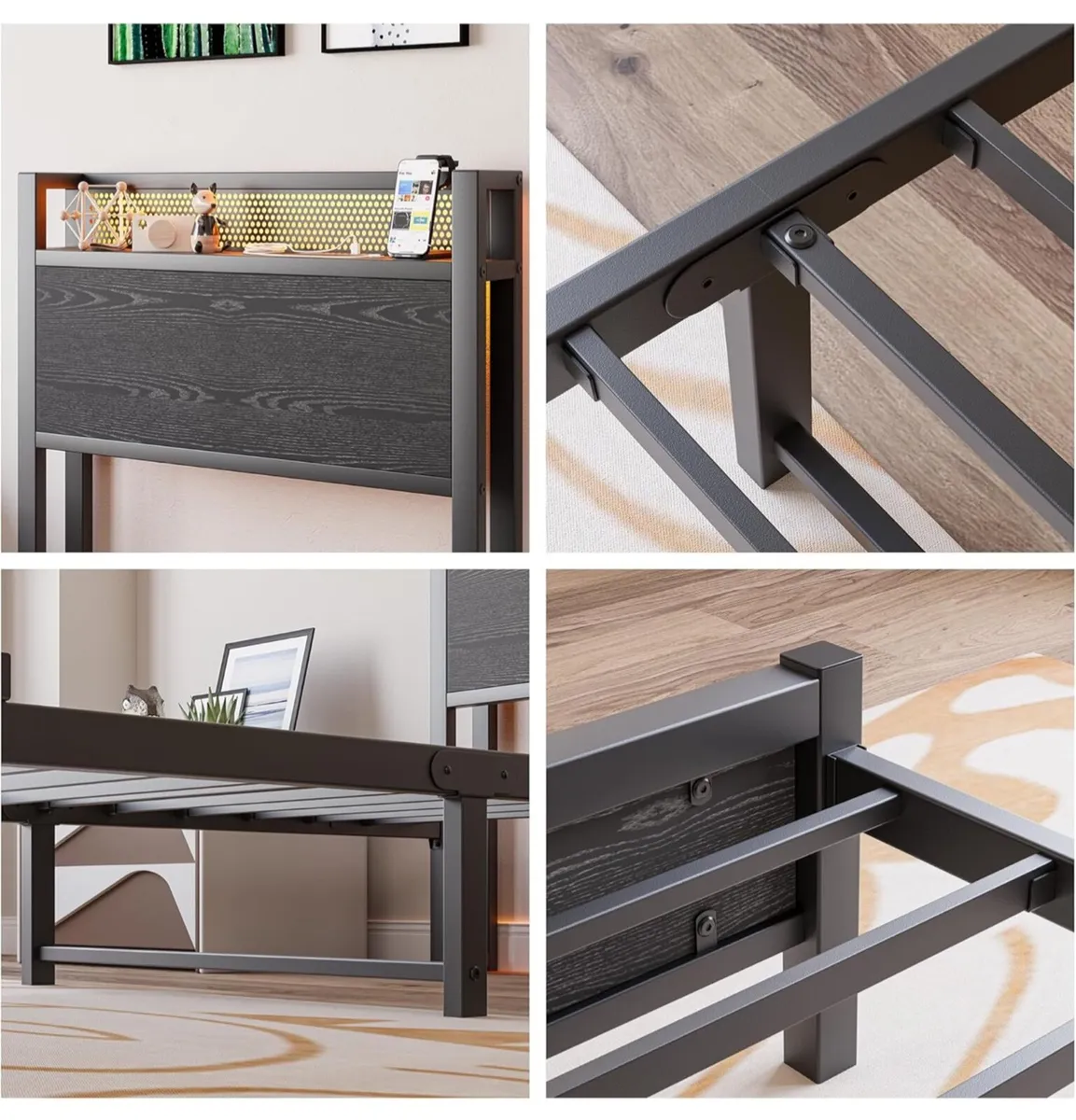 Single Bed with Charging Station - Image 4