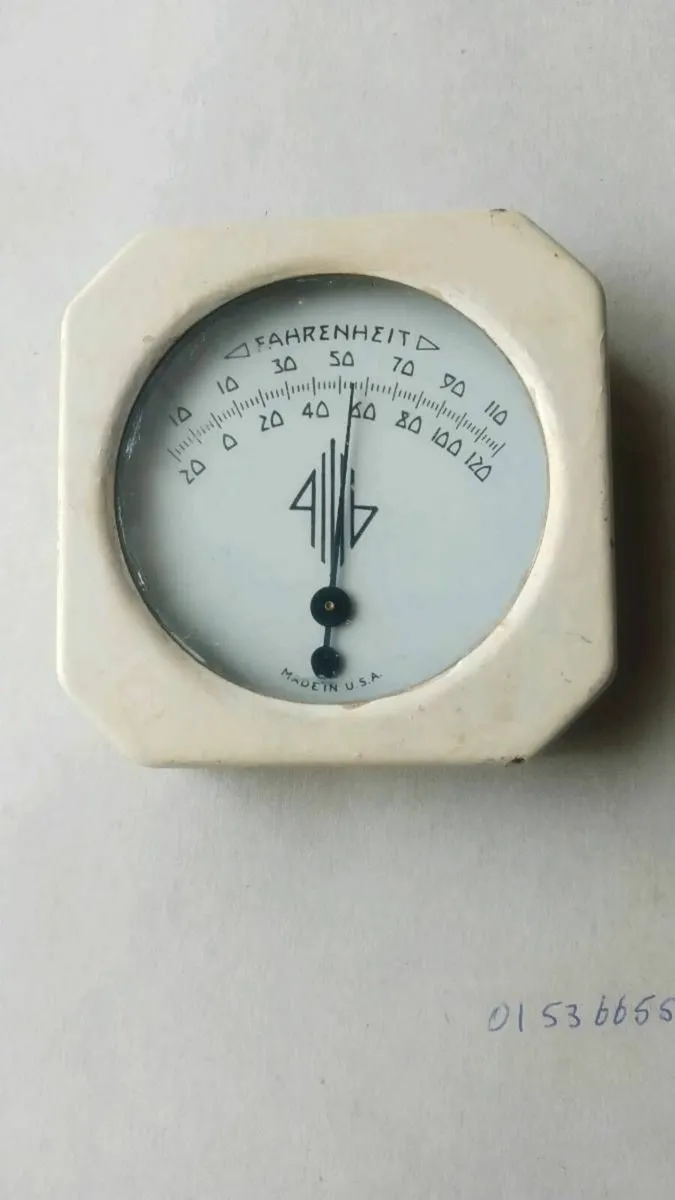 Antique Art Deco Fahrenheit Dial