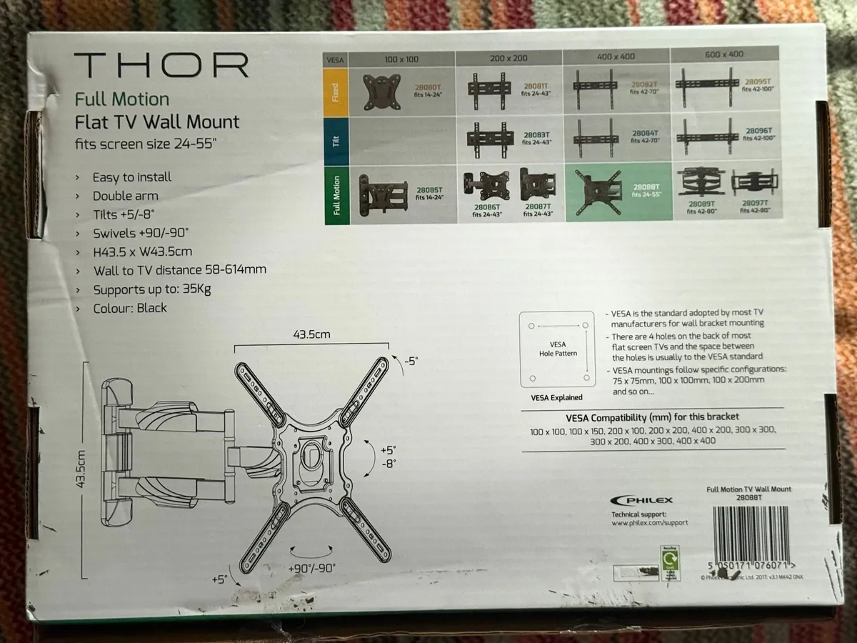 Full Motion TV Wall Mount (24″–55″) - Image 3