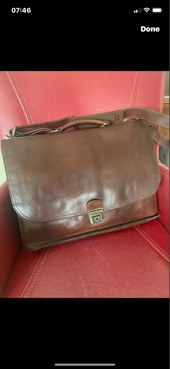 Quality Leather Briefcase/ Laptop Bag - Image 1
