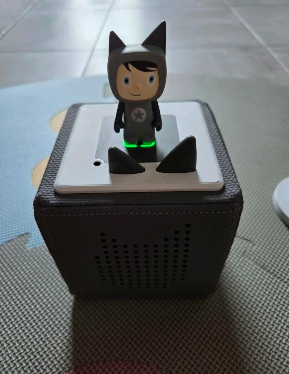 Grey Toniebox, Orginal Tonie Figure + Charger - Image 2