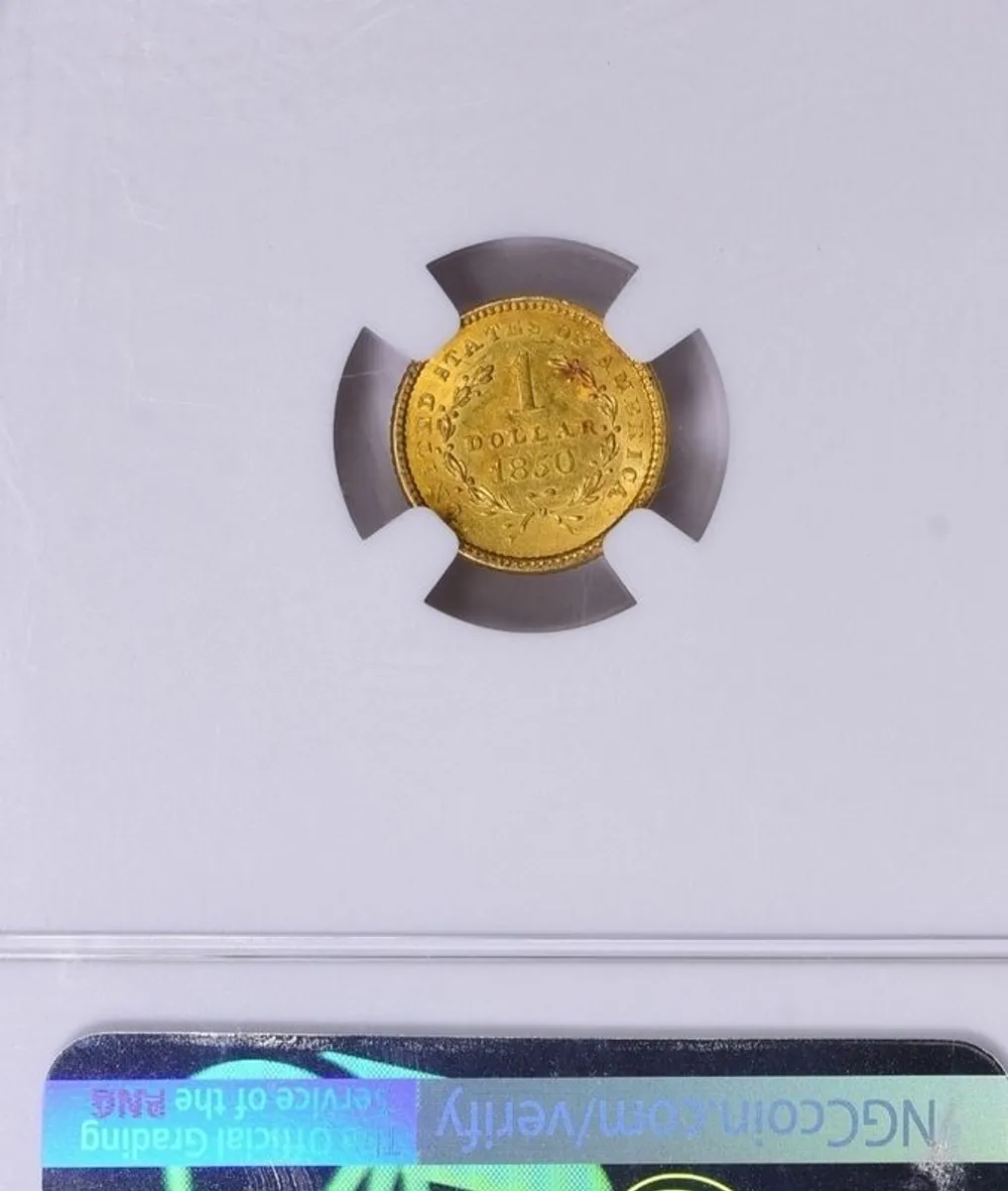 1850 Liberty Gold Dollar NGC MS-61 1850 Liberty Gold Dollar NGC MS-61 - Image 2