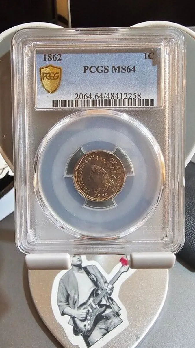 1862 Indian Cent PCGS MS-64 1cent - Image 1