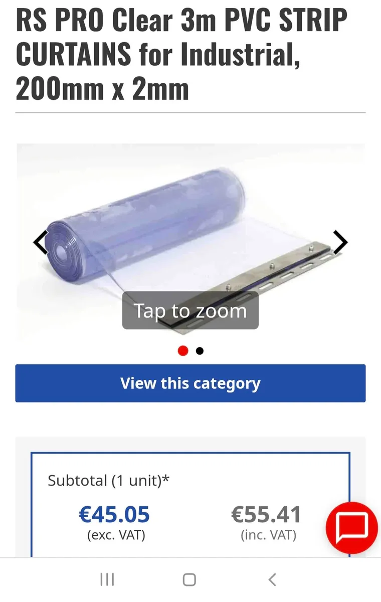 Curtains pvc strip