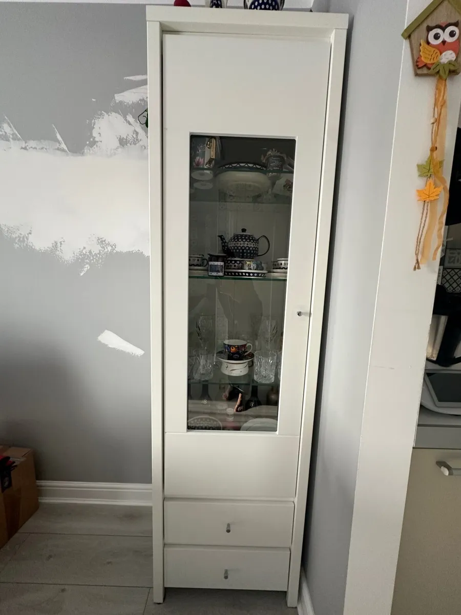 Glass Display Cabinet – White