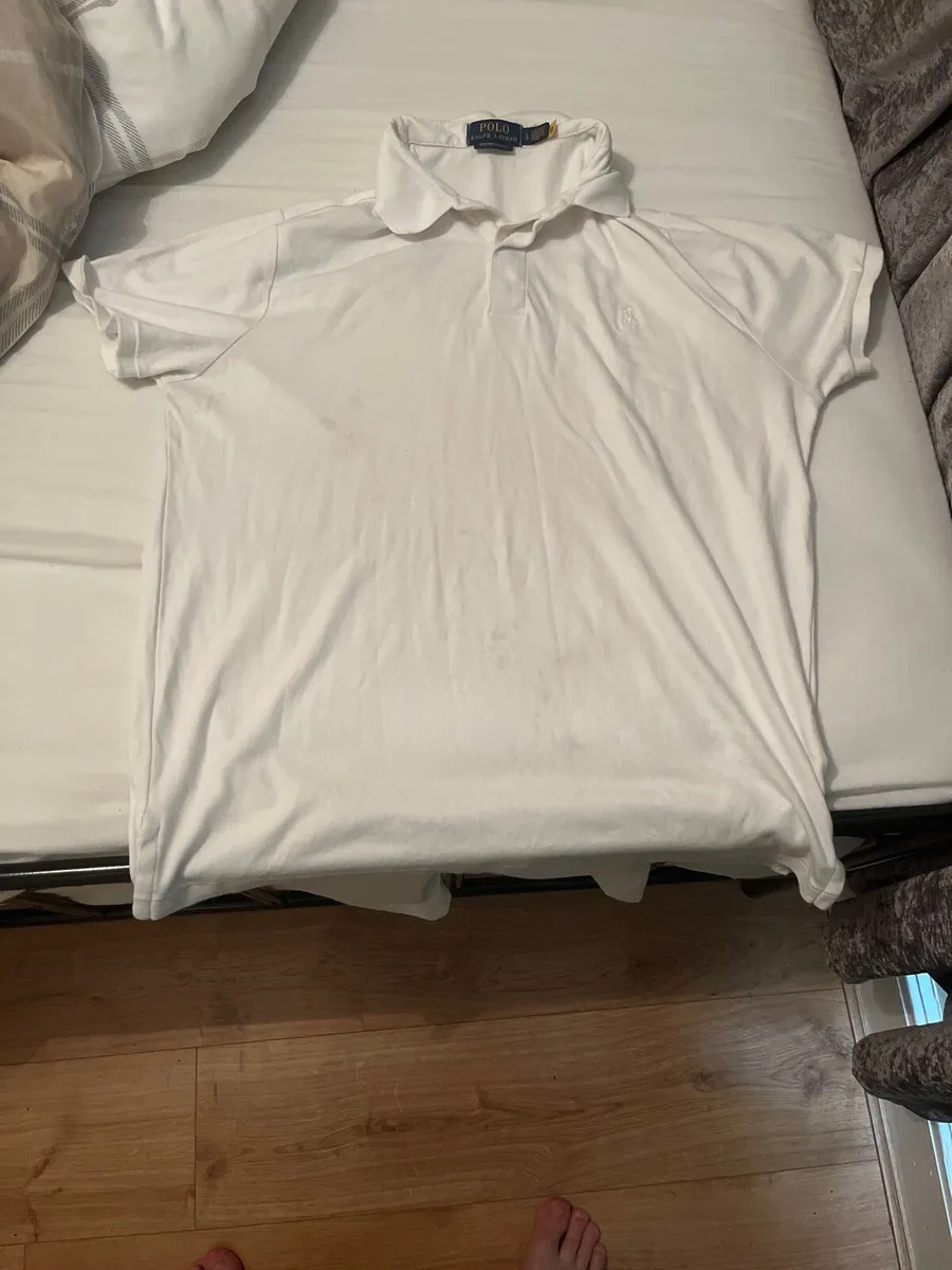 White Ralph Lauren Polo Shirt - Image 1