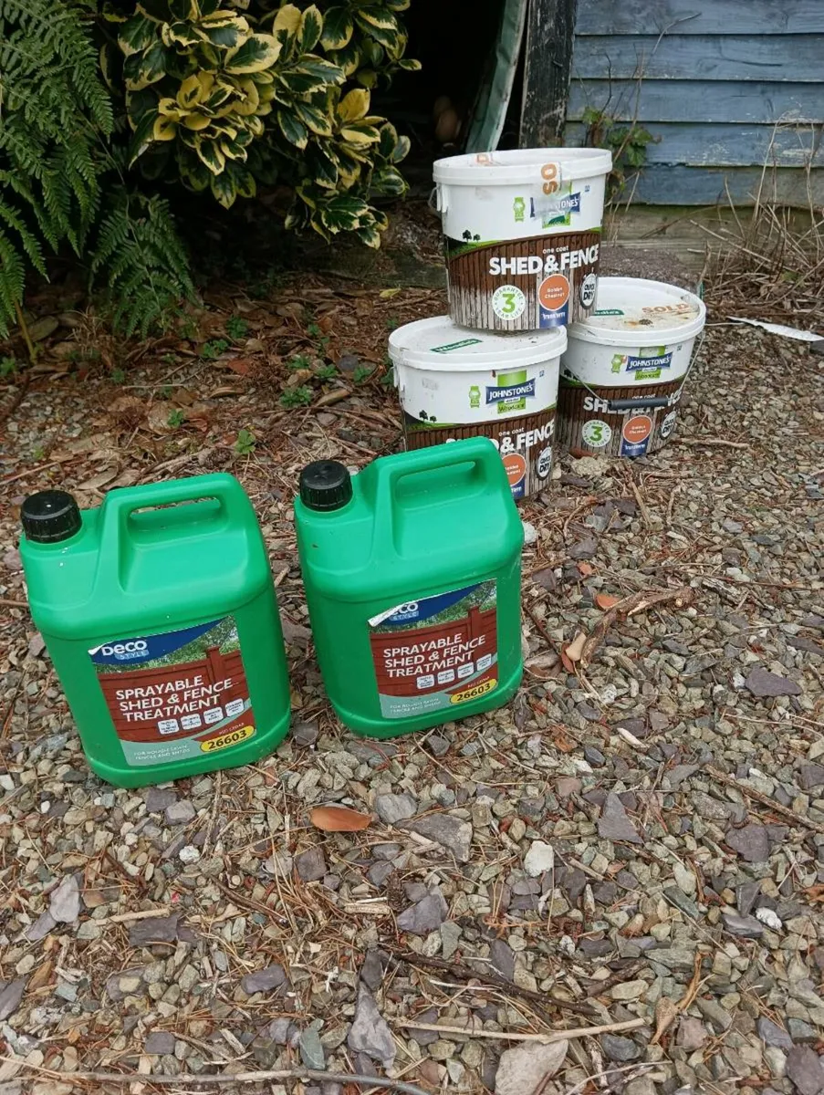 Shed fence paint,lot for 25 Euro bargain - Image 1