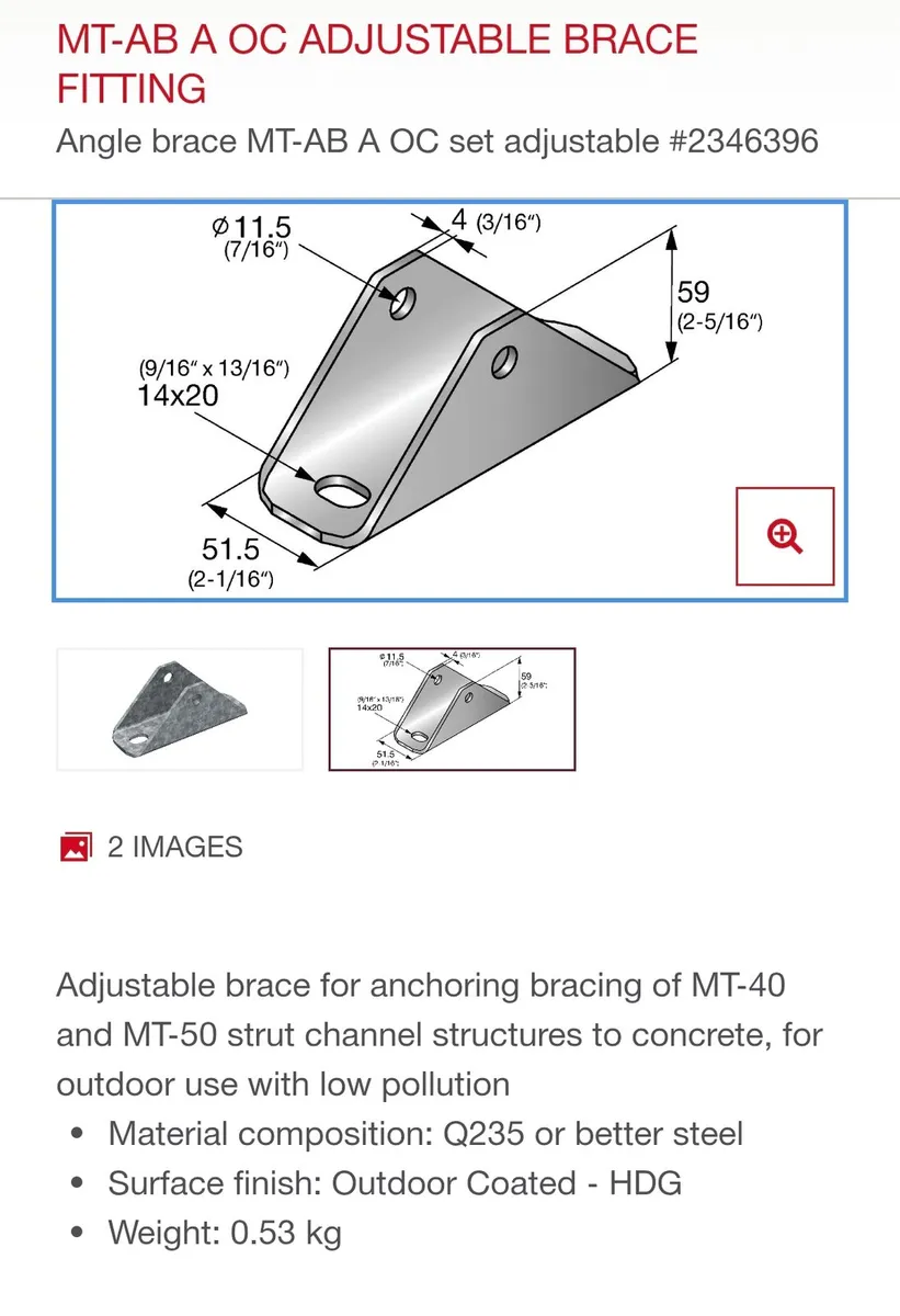Adjustable brace fittings - Image 3
