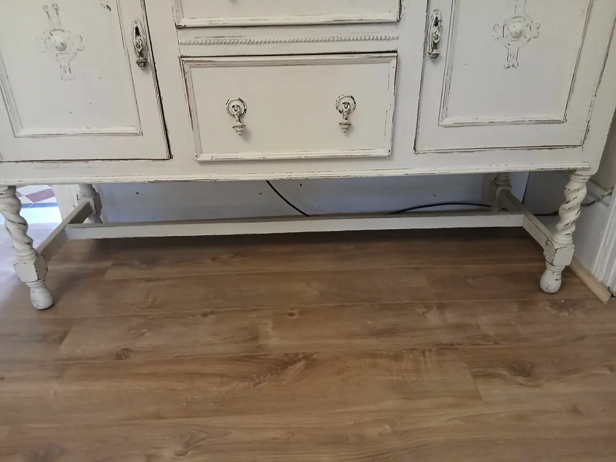 Antique early 1900 cabinate 54 inch wide x 3ft tal - Image 3