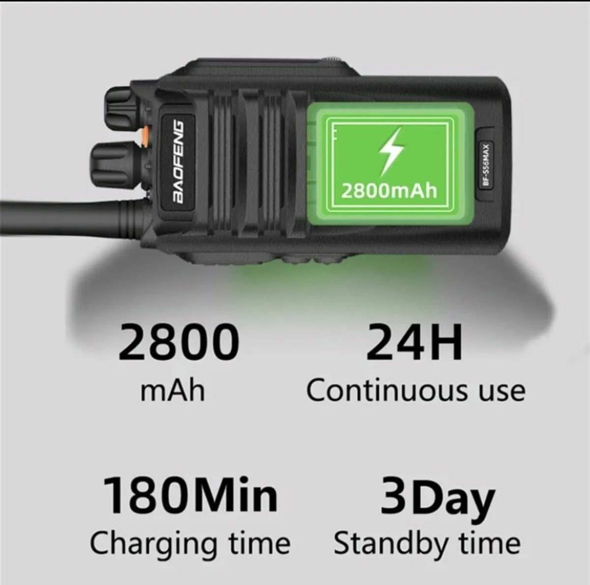 Walkie Talkie S56 Waterproof  16CH - Image 2