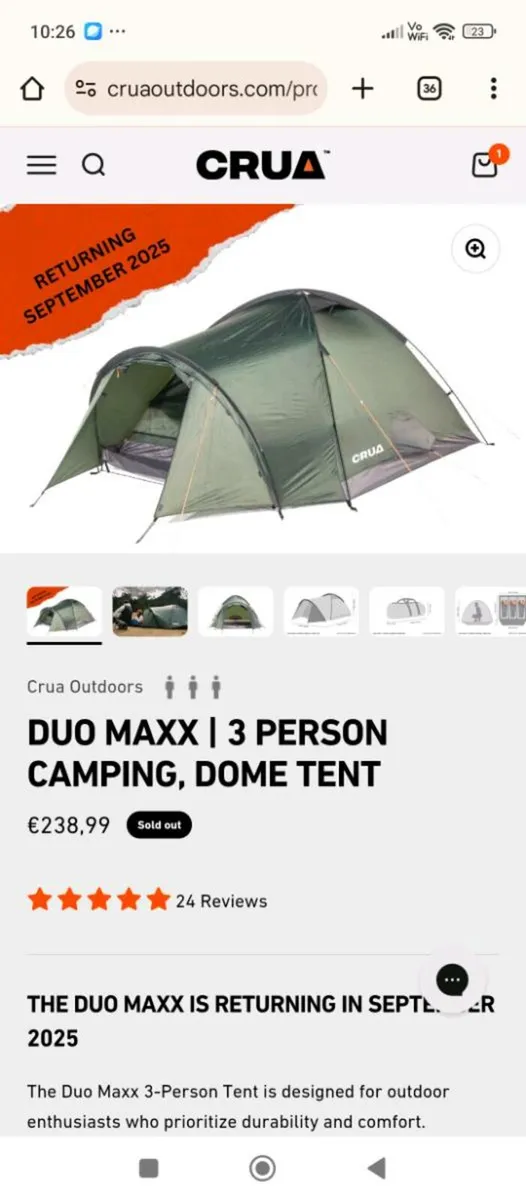 Crua Outdoors Tent - Image 4