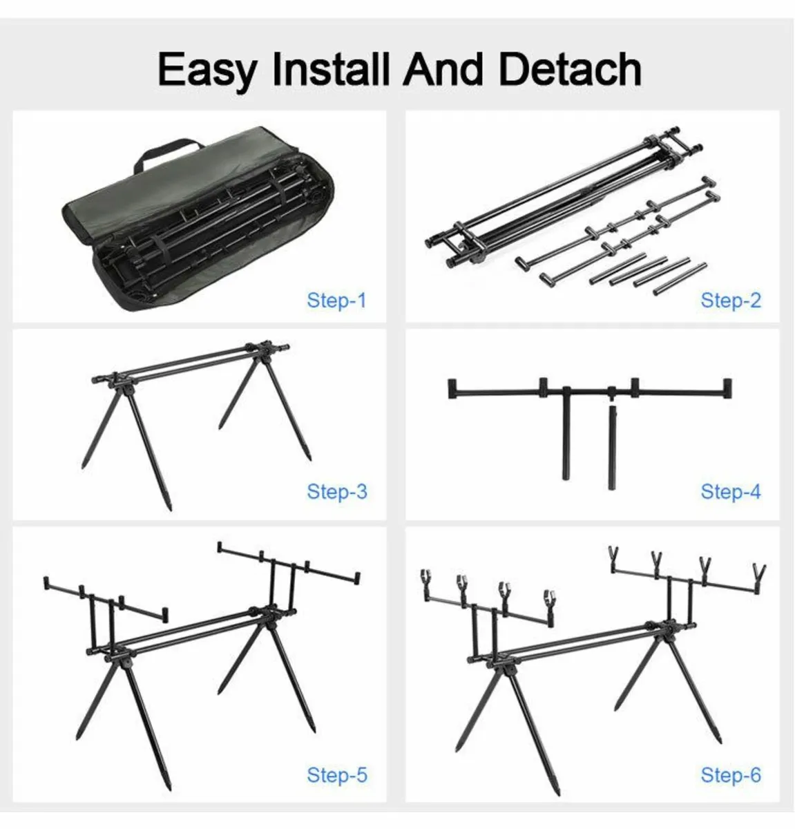 Fishing rod pod 4 Legged - Image 2