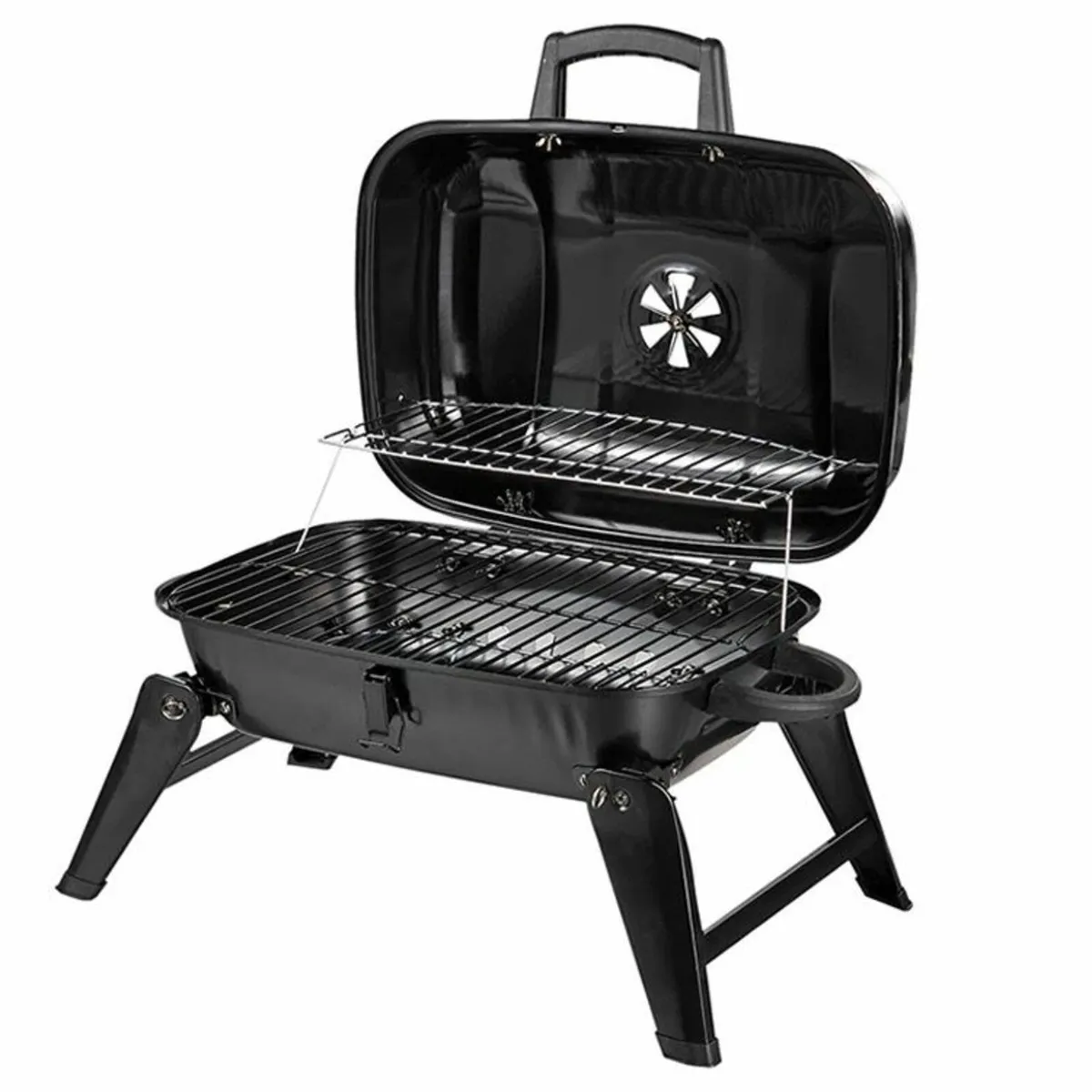 Portable camping BBQ grill smoker - Image 2