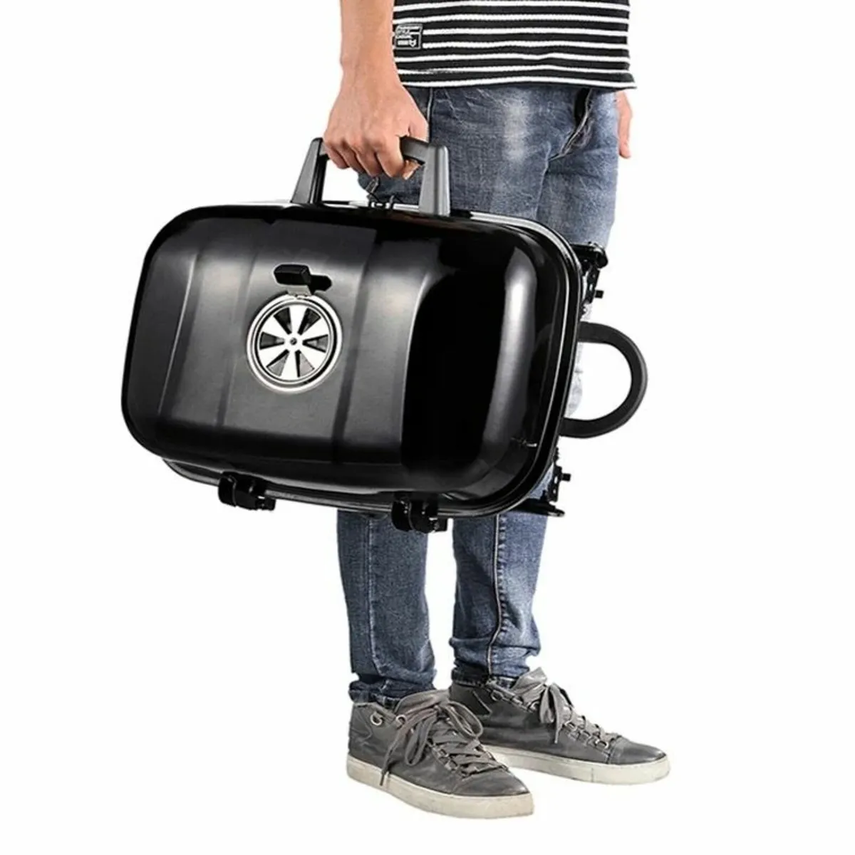 Portable camping BBQ grill smoker - Image 3