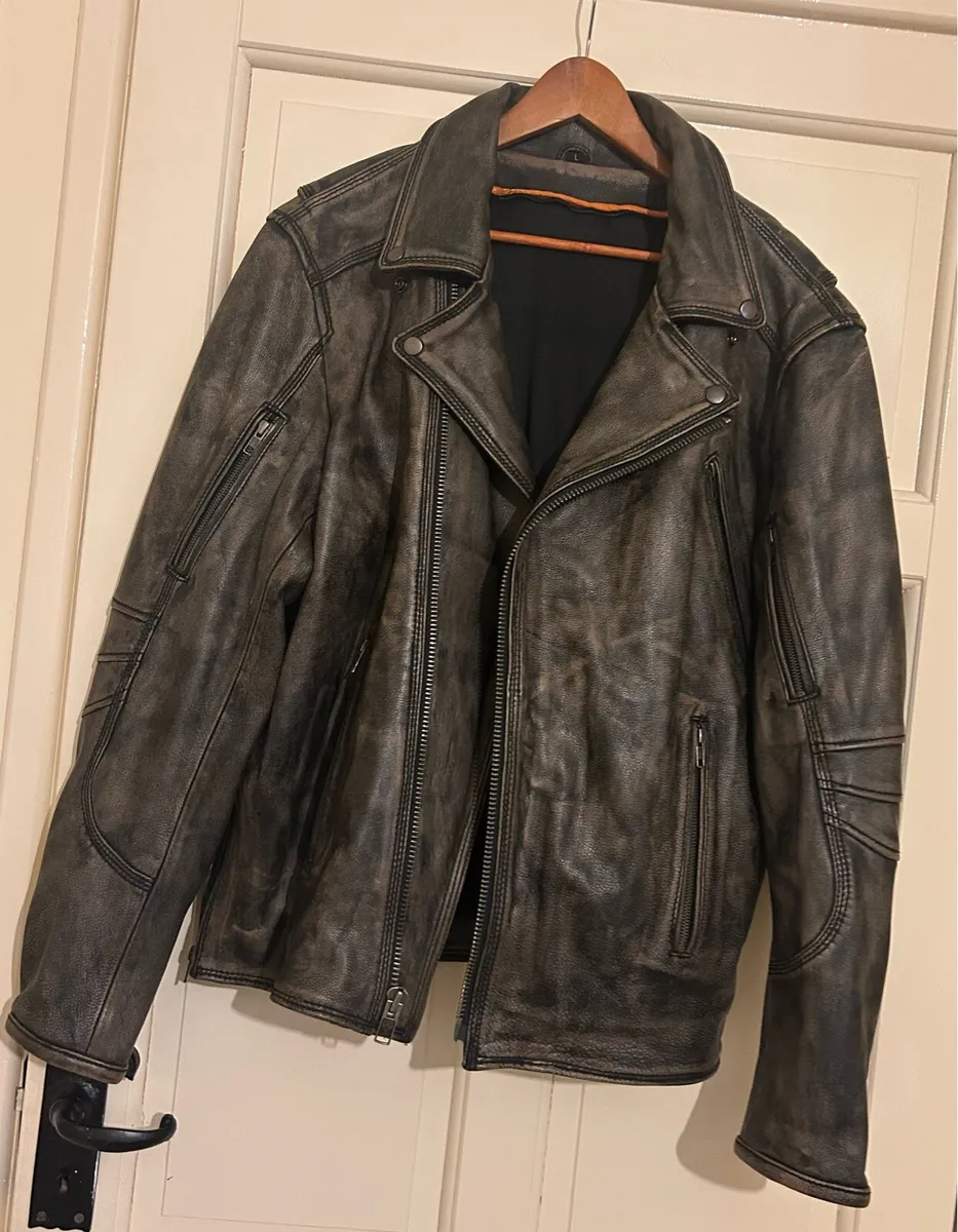 Men’s biker  jacket - Image 2