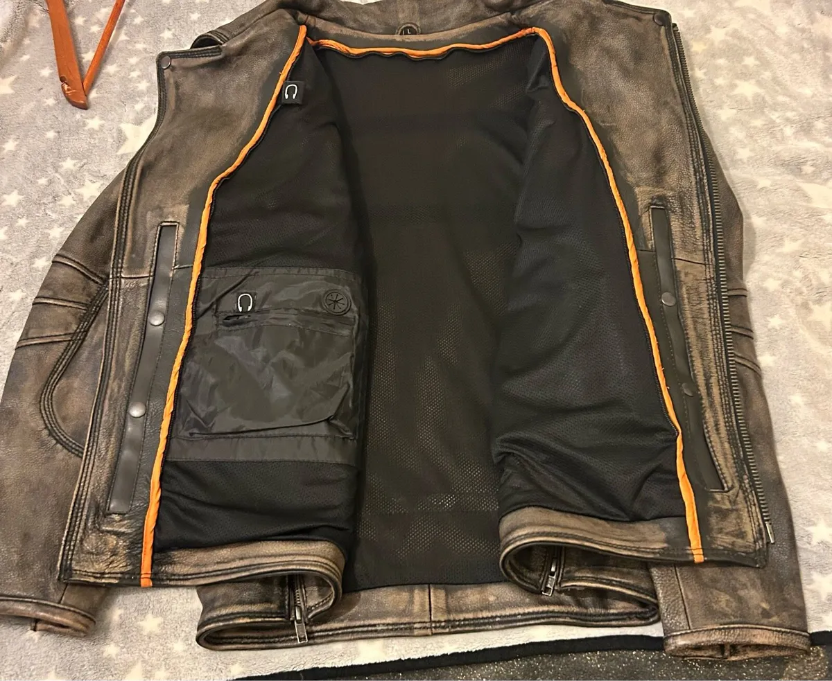 Men’s biker  jacket - Image 3