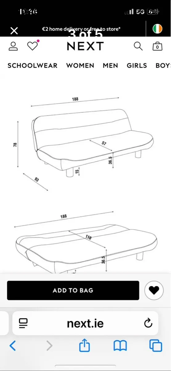 Sofa/bed - Image 4