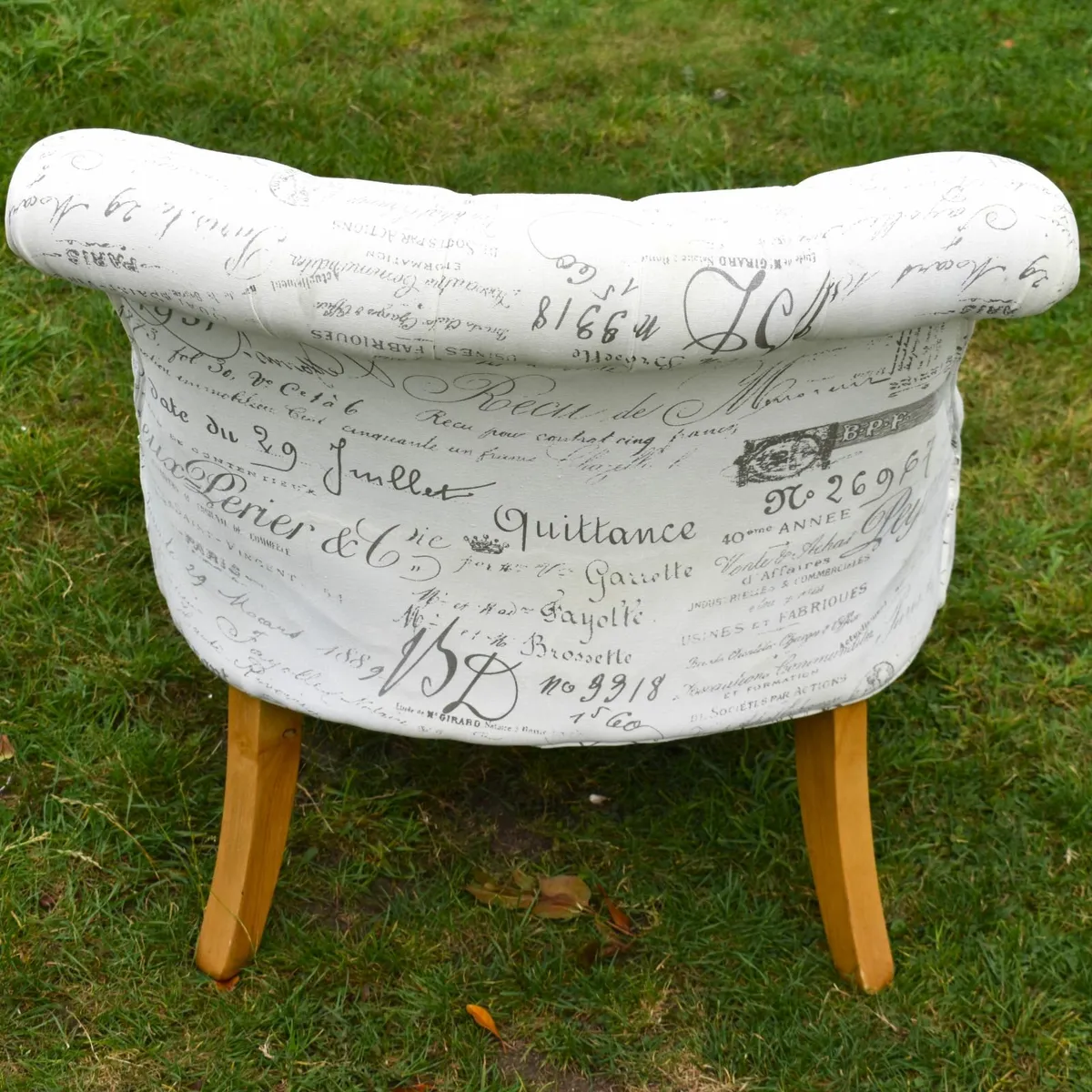 French Button Back Accent Arm Chair - Image 2