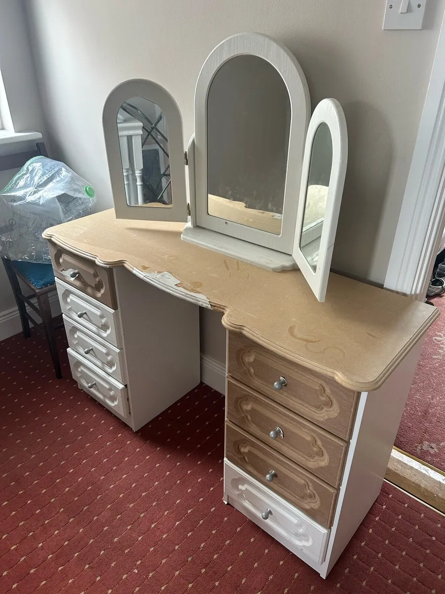 Dressing Table and Mirror - Image 1