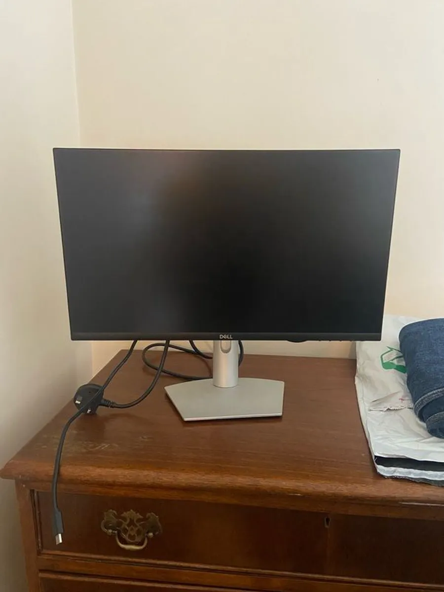 Dell S2421HS 24 Inch Full HD 1080p, IPS Ultra-Thin Bezel Monitor, Silver, Black - Image 1