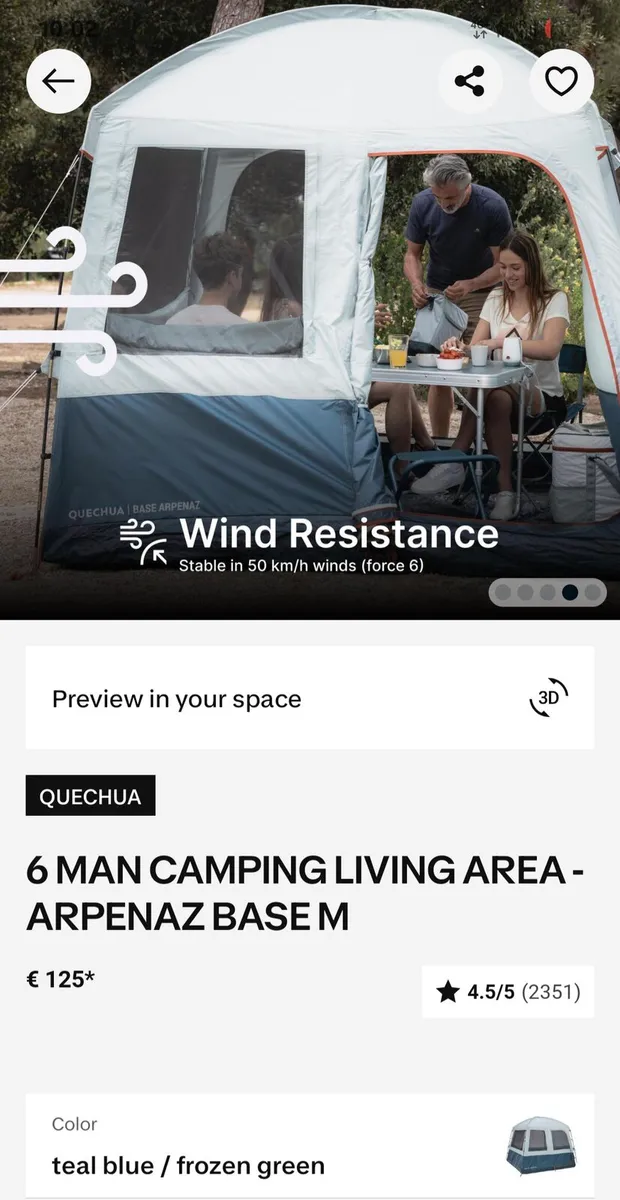 Camping tent and camping table for electric picnic - Image 2