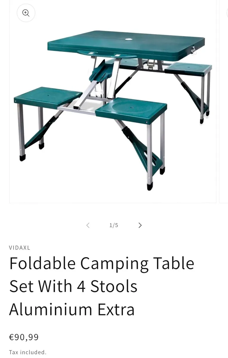 Camping tent and camping table for electric picnic - Image 3