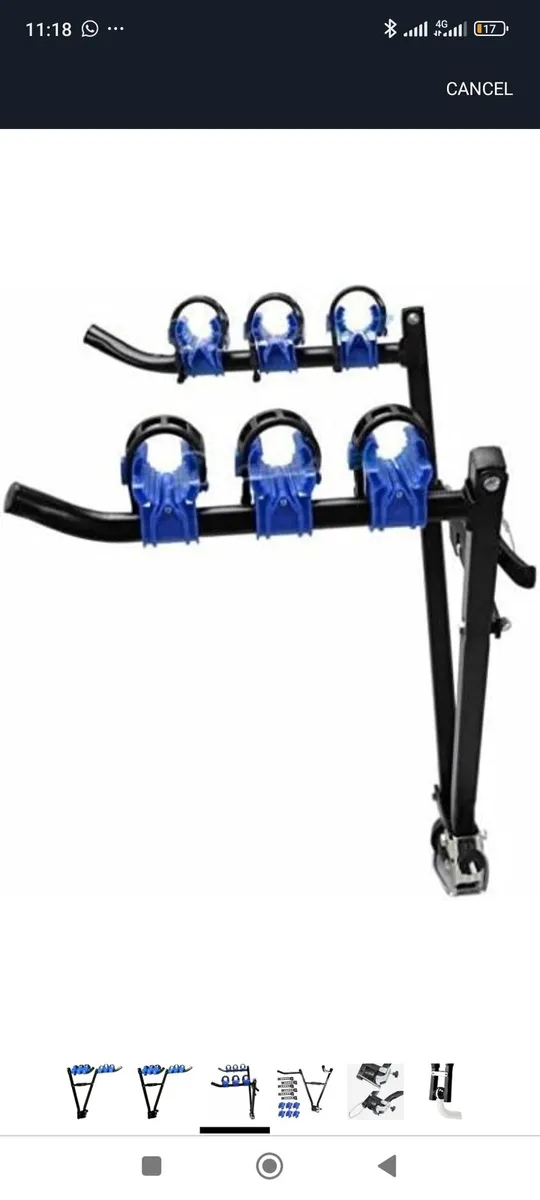 towbar bike rack - 3 bikes - Image 2